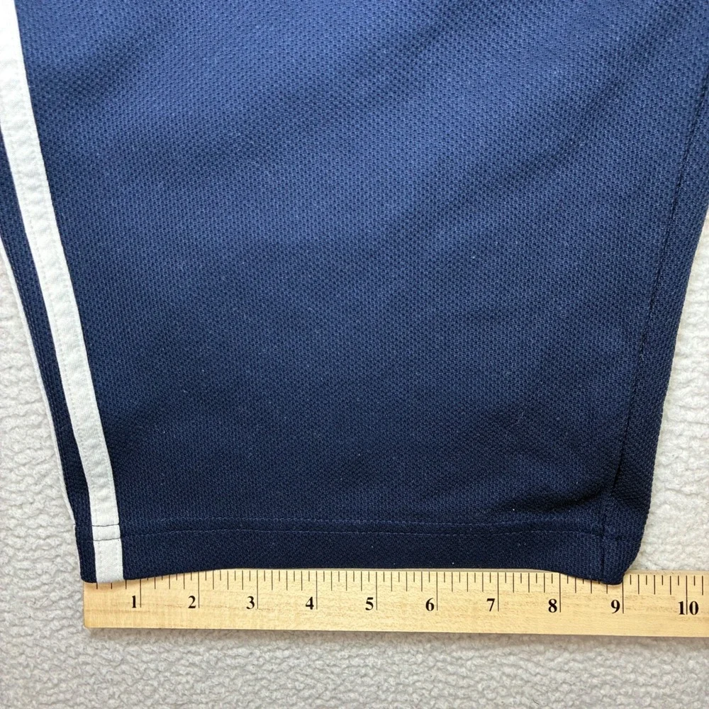 Y2K Adidas Baggy Track Pants Men XL Blue Mesh Stretch Relaxed Sweatpants Vintage